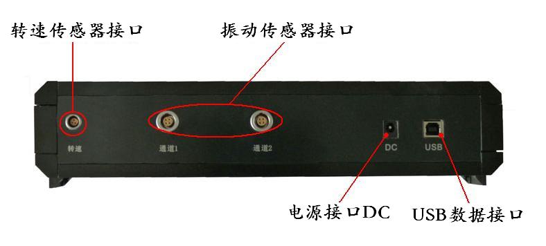 LC-8000多通道振动故障诊断系统采集箱后面板