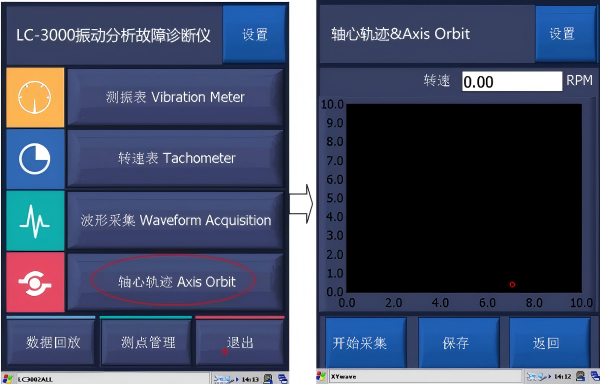 轴心轨迹功能 轴心轨迹功能